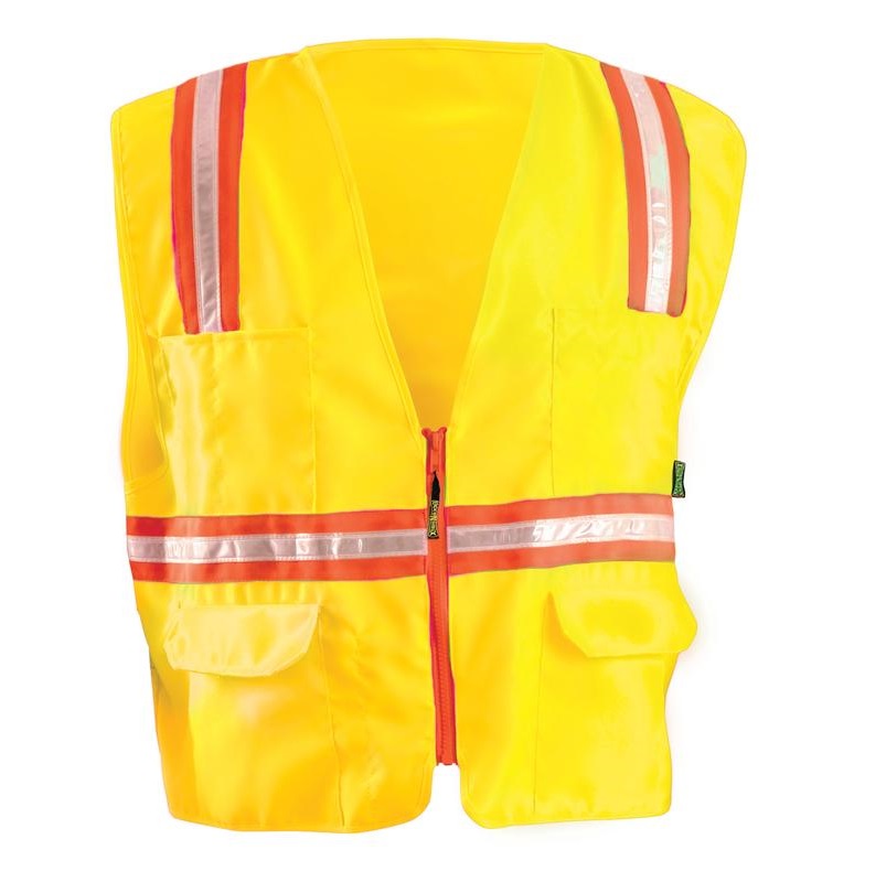Classic Mesh 2-Tone Surveyor Vest Yellow